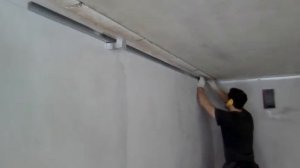 Монтаж направляющего профиля для потолков ГКЛ в одиночку.