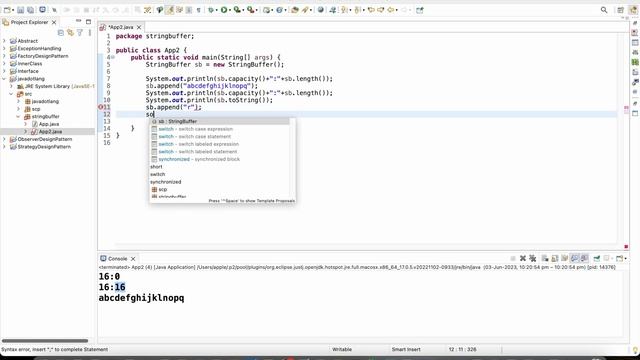 #13 Important methods of StringBuffer Class | StringBuffer | java.lang.StringBuffer | #java