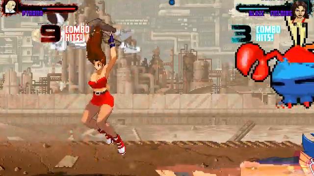 MUGEN Request: Mr.Krabs & Pyrrha Vs Saki & Blaze Fielding