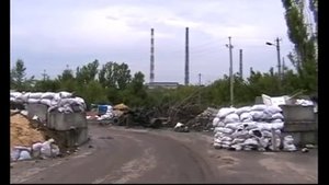 г Николаевка Донецкая обл  Блокпост и дачные домики 07 07 2014г