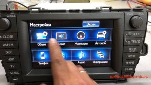 Русификация штатной магнитолы Toyota Prius 30 правый руль. Хабаровск