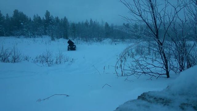 зима 2015 на квадроцикле Arctic Cat смотреть онлайн