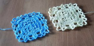 Красивый мотив бабушкиного квадрата крючком.