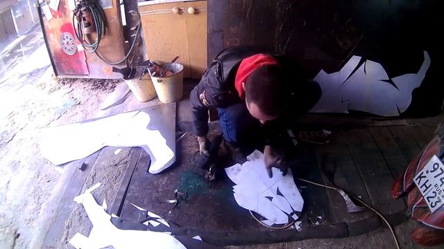 Wolf papercraft made of steel, волк паперкрафт из стали смотреть онлайн