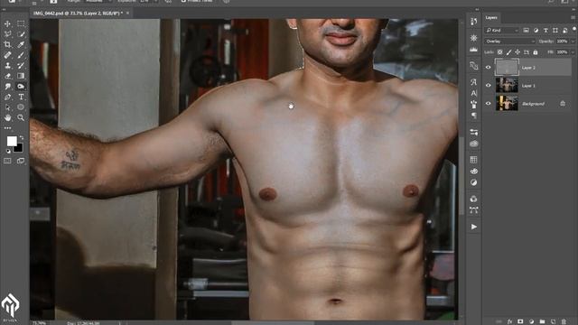 Muscles retouching Photoshop tutorial in hindi | dodge and burn tool | Photoshop cc2017 | MP Design смотреть онлайн