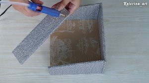 Простой органайзер для косметики/Из картона своими руками/DIY