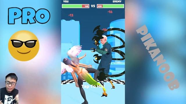 NOOB vs PRO vs HACKER vs GOD in Animals Merge смотреть онлайн