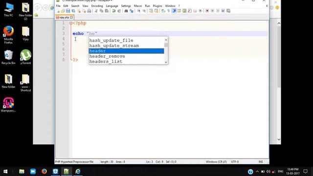PHP Tutorial #3 Hello World смотреть онлайн
