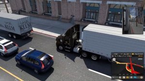 American Truck Simulator 2022 Mack Anthem running the ups color