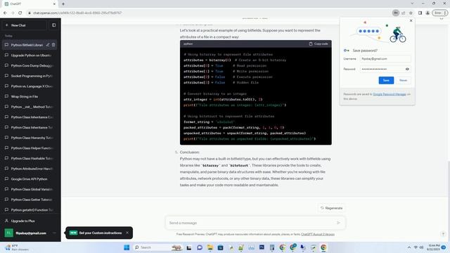 Does Python have a bitfield type