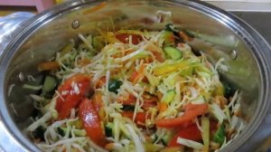 ОЧЕНЬ ВКУСНЫЙ САЛАТ из капусты,на зиму ПЯТИМИНУТКА