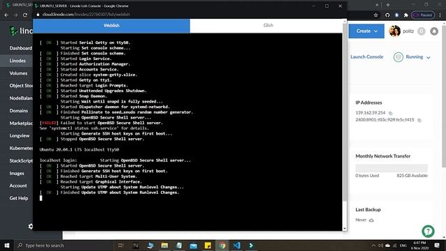 Installing Ubuntu 20.04 LTS Server - Golang Web Development
