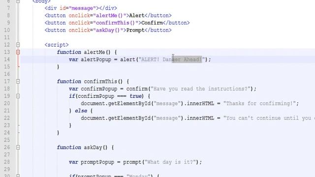JavaScript Pop Ups Tutorial
