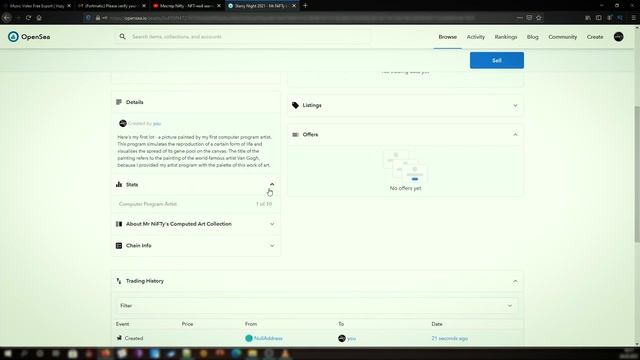 Как создать и продать NFT. Площадка OpenSea.