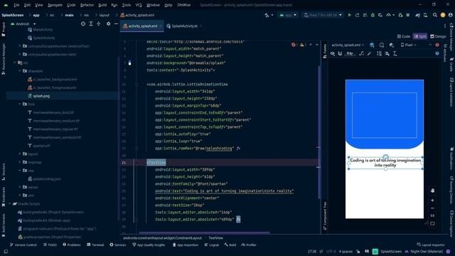 How to create splash screen using kotlin| Animated splash screen 2023 | Android Studio | YousFul??