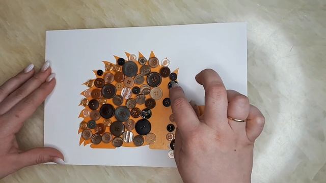 Необычная аппликация из пуговиц смотреть онлайн