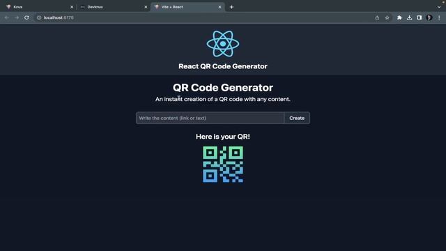 Build React QR Code Generator | QR Code Generator |React Projects For Beginners