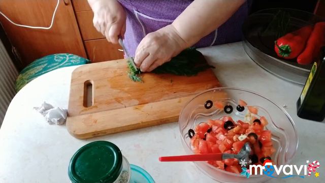 Закуска из перца запеченого по итальянски с маслинами!Полезно и вкусно!
