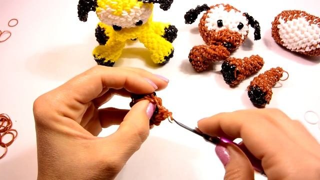 Собачка из резинок 