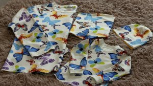 СВИТШОТ РЕГЛАН маме.Детские шапочка и снуд из остатков футера.