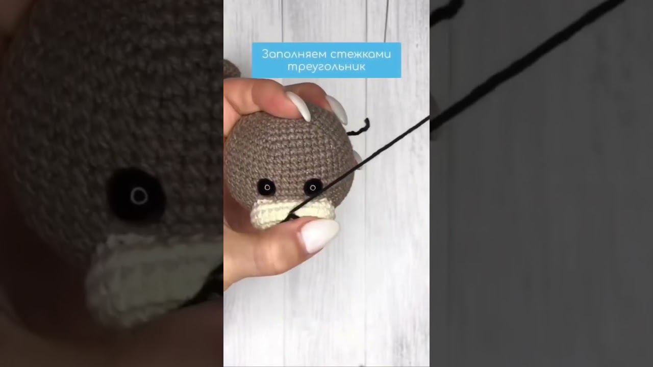 Вышиваем носик нитью смотреть онлайн