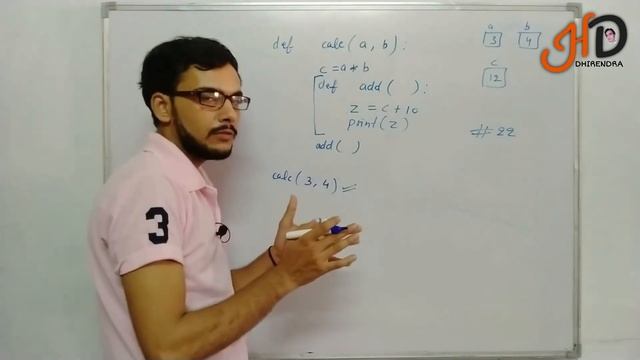Function inside Function in Python | Nested Function in Python | Function Nesting | Hello DHIRENDRA