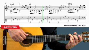 MY WAY - Frank Sinatra - FINGERSTYLE Guitar Lesson + TAB