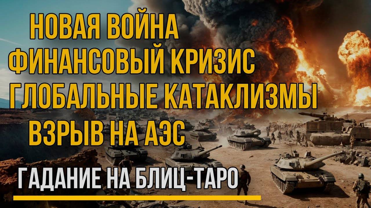 Новая война На Востоке. Катаклизмы, взрыв АЭС и Развал США на картах ТАРО.