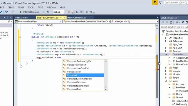 MVC - How to create Excel file on fly смотреть онлайн