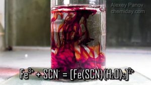 Реакция железа(III) c роданид-ионом: качественная реакция на ионы Fe(3+)