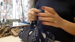 ОБРАБОТКА НИЗА РУКАВА И НИЗА ПЛАТЬЯ БЕЙКОЙ ИЗ АТЛАСА. КАПРИЗНАЯ ТКАНЬ ВИСКОЗА.