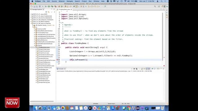 # 186 findany stream java 8 | findany stream java example | Java Tutorials|Streams|java 8|RedSysTec