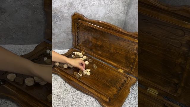 Нарды резные без ручки Орел в полете, бук, 61х31х5,5 см смотреть онлайн