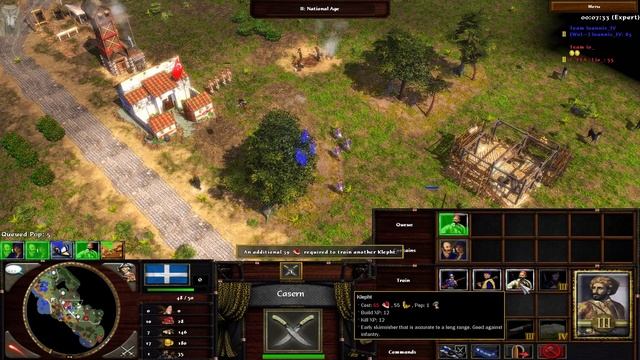 Age of Empires III: Wars of Liberty - Online game | Greeks Vs Ottomans смотреть онлайн