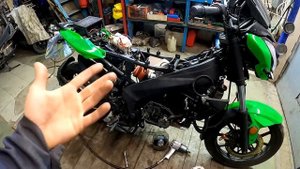 ЭТО НЕ РЕМОНТ,ЭТО ТРЭШ. Ремонт мотоцикла Racer Flash 250. Часть1