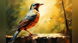 Лечение мигрени и головной боли. Космическая музыка с пением дроздов.  для сна.