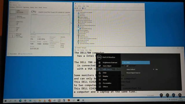 How to change input source on DELL monitor.E2420H. смотреть онлайн