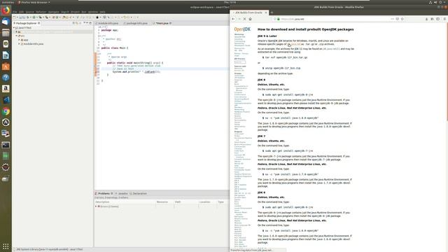 How to Install and Use Java 11 with Eclipse on Linux - Java Course (Tutorial) [Making App]