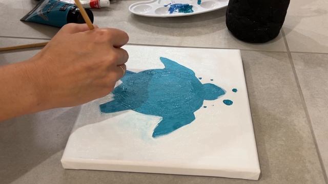 Рисуем черепашку акрилом смотреть онлайн