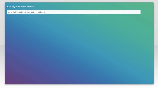 Git Rebase from Remote Master смотреть онлайн