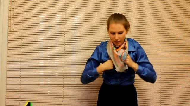 как красиво завязать шарф, платок? смотреть онлайн