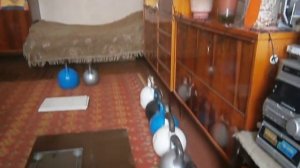 Подъем гирь весом 64 кг.одной рукой.5 повторений.Jerk gira(KBs) 64 kg.one hand.5 reps.