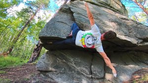 Tzarsky Rider. Скалолазание. Потолок 8А на скальнике Аврора.