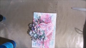 Открытка с механическим сердцем. Скрапбукинг. Scrapbooking. Handmade.