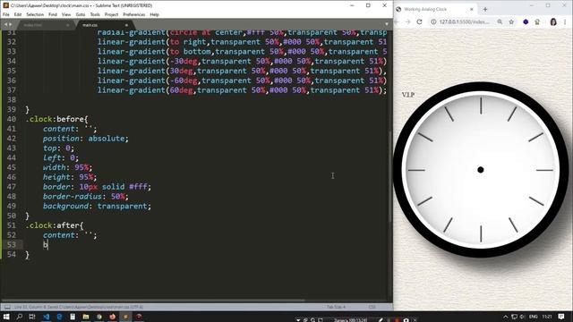 Working Analog Clock Using Html5 CSS3 & Javascript | Neumorphism #Neumorphis