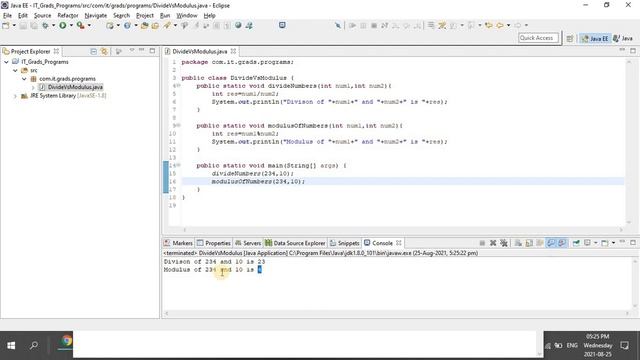 Division versus Modulus operator in C or Java смотреть онлайн