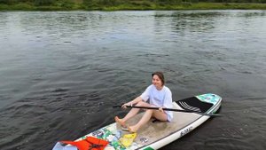 SUP сплав по живописной Волге на сапбордах в Тверской областив районе Барской Усадьбы