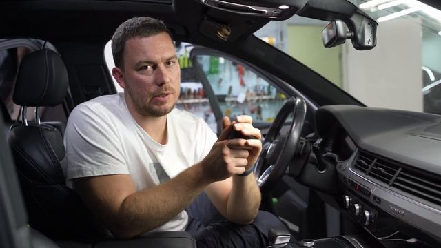 AUDI Q7 установка звука и скрытый видеорегистратор смотреть онлайн