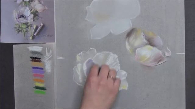 "Розовые Анемоны" 4-е занятие курса "Пастельный Винегрет с Еленой Дробышевой смотреть онлайн