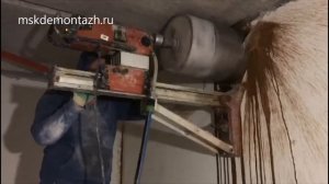 Алмазное сверление больших отверстий